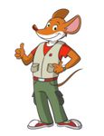  geronimo_stilton italy male mammal mouse plain_background rodent solo standing transparent_background unknown_artist 