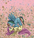  experi-mental eye_contact female feral flower fluttershy_(mlp) friendship_is_magic green_eyes hair horse mammal multi-colored_hair my_little_pony pegasus pink_eyes pink_hair pony rainbow_dash_(mlp) rainbow_hair smile wing_boner wings 