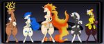  blitzle gb_of_bs girafarig pokemon ponyta rapidash stantler 