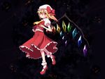  blonde_hair chika flandre_scarlet hat loli ponytail red_eyes short_hair touhou wings 