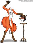  canine collar detachable_head female fox lilith nude shinigamigirl solo what 