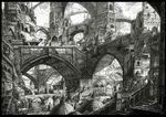  architecture bad_id bad_pixiv_id bridge city cityscape graphite_(medium) greyscale highres mita_mitauzo monochrome nib_pen_(medium) no_humans original scenery stairs traditional_media 