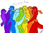  alternate blue dude_train gay gay_pride green group indigo line_up male orange otter rainbow red series super_gay violet yellow 