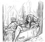  2005 bath breasts bubbles canine female fennec finic fox jeso nude relaxing sketch solo steam warm 