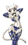  armor bell cat chochi collar feline female navel skimpy solo thigh_gap unconvincing_armour wide_hips 