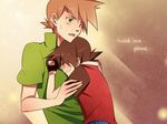  2boys crying green_(pokemon) multiple_boys ookido_green pokemon red_(pokemon) tears yaoi 
