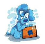  2019 blue&#039;s_clues blue_(blue&#039;s_clues) blue_fur by-nc-nd canid canine canis creative_commons domestic_dog fur mammal nickelodeon orlandofox 