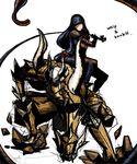  bakuya blonde_hair diablos_(armor) gypceros_(armor) highres monster_hunter red_eyes whip 