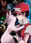  &gt;:c 2009 agemono ambiguous_gender angry black_eyes blastoise charizard envy espeon eyes_closed hat human interspecies kissing male pikachu pink pok&eacute;mon red_(pokemon) snorlax tail venusaur white_eyes 