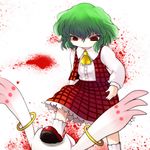  blood green_hair image_sample kazami_yuuka kyubey mahou_shoujo_madoka_magica md5_mismatch pixiv_sample touhou yume_shokunin 