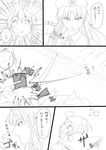  bad_id bad_pixiv_id braid comic greyscale highres hong_meiling kirisame_marisa long_hair monochrome multiple_girls niwatazumi power-up touhou translation_request twin_braids 