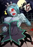  blue_hair blush breasts celeb final_fantasy final_fantasy_crystal_chronicles monster_girl nipples plant_girl red_eyes tears wardrobe_malfuncrion wardrobe_malfunction zombie 