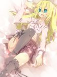  bad_id bad_pixiv_id blazblue blonde_hair blue_eyes cake error food long_hair mu-12 see-through solo takamiya_ren 