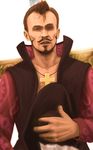  bad_id bad_pixiv_id beard cross dracule_mihawk face facial_hair goatee hat highres jewelry male_focus meta_gun mustache necklace one_piece parody robert_knepper solo 