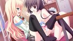  2girls breasts chimaro game_cg kisaragi_gold_star masturbation nipples nitta_ichika nude panties thighhighs underwear yuri 