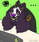  chubby dox fat frustrated panda panda_dox piercing solo 