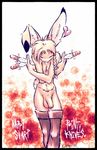  &hearts; balls big_balls blood cute emo flaccid invalid_tag knives lagomorph looking_at_viewer male nude penis piercing pink_hair rabbit sneakerfox solo standing stockings tongue uncut weapon 