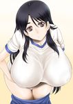  breasts fukiyose_seiri gym_clothes gym_uniform highres huge_breasts kutani large_breasts to_aru_majutsu_no_index undressing 