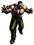  abs belt brown_hair facial_hair final_fight highres male_focus manly marvel_vs._capcom marvel_vs._capcom_3 mike_haggar mori_toshiaki muscle mustache official_art solo 