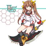  boots bow hair_bow huang_lingyin infinite_stratos lowres md5_mismatch pixel_art solo twintails yoshihiko_(eris0424) 