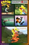  amazing breasts butterfly coco_bandicoot crash_bandicoot dr._cortex electricity fail female forest insect naughty_dog neo_cortex nude ray_gun shocked tree unknown_artist wood 