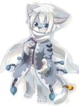  bell blue_eyes cat clothing feline kishibe male pose sole solo tail 