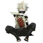  anbu hatake_kakashi highres male male_focus mask naruto tabuuta0131 white_hair 