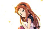  brown_eyes brown_hair bunny dress hairband idolmaster idolmaster_(classic) long_hair minase_iori solo yooguru 