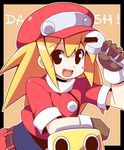  black_eyes blonde_hair blush_stickers gloves hat hoppege kobun long_hair rockman rockman_dash roll_caskett wrench 