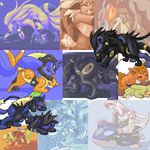  9_6 ambiguous_gender arcanine black_eyes canine charizard cum cum_pool eyes_closed female feral feral_on_feral flareon floatzel fox kitsune kyogre lucario luxray male messy multiple_tails ninetales palkia pikachu pok&eacute;mon ponyta red_eyes sandslash sex straight suicune tail umbreon vulpix 