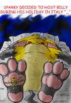  bdsm bed bondage hindpaw pok&eacute;mon sleeping snot_bubble sparky_the_chu tied 