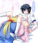  black_hair blonde_hair fellatio gilbert_nightray oral oscar_vessalius pandora_hearts yaoi 