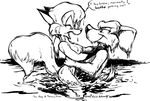  canine couple dog eric_schwartz female fox male tammy_vixen tor_dog vixen wet wet_fur 