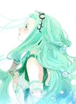  green green_eyes green_hair hair_tubes highres long_hair mooche profile richea_spodune solo tales_of_(series) tales_of_hearts white_background 