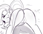  anus black_and_white butt equine female feral fluttershy fluttershy_(mlp) friendship_is_magic horse mammal monochrome my_little_pony plain_background pony pussy thegalen unknown_artist white_background 