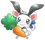  alpha_channel animal_ears bijou blush bow bunny_girl carrot cute ears female feral hair_tuft hamster hamtaro_(series) holding kotomi mammal pigtails plain_background rabbit_ears rodent solo standing tail transparent_background 
