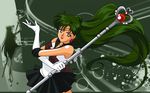  bishoujo_senshi_sailor_moon dark_skin green green_hair highres meiou_setsuna pluto sailor sailor_pluto staff wallpaper 