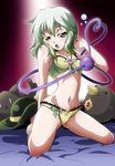  bra eyeball green_eyes green_hair heart heart_of_string kaenbyou_rin kaenbyou_rin_(cat) komeiji_koishi lingerie panties reiuji_utsuho reiuji_utsuho_(bird) short_hair third_eye touhou tsukita underwear underwear_only waking_up 