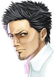  attsun_(atsushi_jb) bad_id bad_pixiv_id beard black_hair copyright_request face facial_hair goatee male_focus manly self-portrait solo 