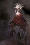  3d female floating ghostly hairless karol_pawlinski lemur photorealism portrait red robe solo wraith 
