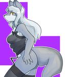  canine female mammal multi_breast novsilv plain_background solo white_background wolf 