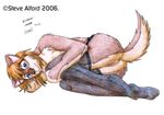  2006 female nude pantyhose pussy raised_tail solo steve_alford tail 