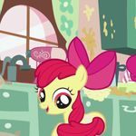  apple_bloom_(mlp) applebloom_(mlp) bow cub equine female feral friendship_is_magic horse mammal my_little_pony pinkie_pie_(mlp) pony spinning unknown_artist young 