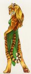  back dress feline female pose sara_palmer solo tiger translucent wide_hips 