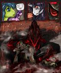  blue_hair crossover equine female hair horn horns horse imminent_death imminent_rape male mammal my_little_pony nothing_is_sacred pony purple_hair pyramid_head red_eyes red_pyramid silent_hill_2 siren unknown_artist unknown_pony 
