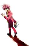  blood green_eyes kurama red_hair red_haire school_uniform skull yu_yu_hakusho yuu_yuu_hakusho 