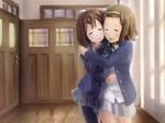  bad_id bad_pixiv_id brown_hair closed_eyes hairband hirasawa_yui k-on! multiple_girls pantyhose piroaki school_uniform short_hair tainaka_ritsu 