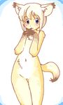  canine female fox kin-shun mammal nude plain_background solo white_background 