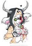  &hearts; blood chival cute doing_it_wrong emo eyeball female guro holly_massey horns nightmare_fuel nipples piercing solo tongue 