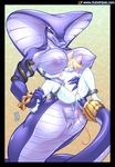  anthro big_breasts breast_squish breasts clubstripes cobra ear_piercing female huge_breasts lesbian mammal miu mouse naga nipples penetration piercing pussy pussy_juice reptile rodent scalie sex size_difference snake spread_legs spreading tail_sex tail_stimulation vaginal vaginal_penetration 
